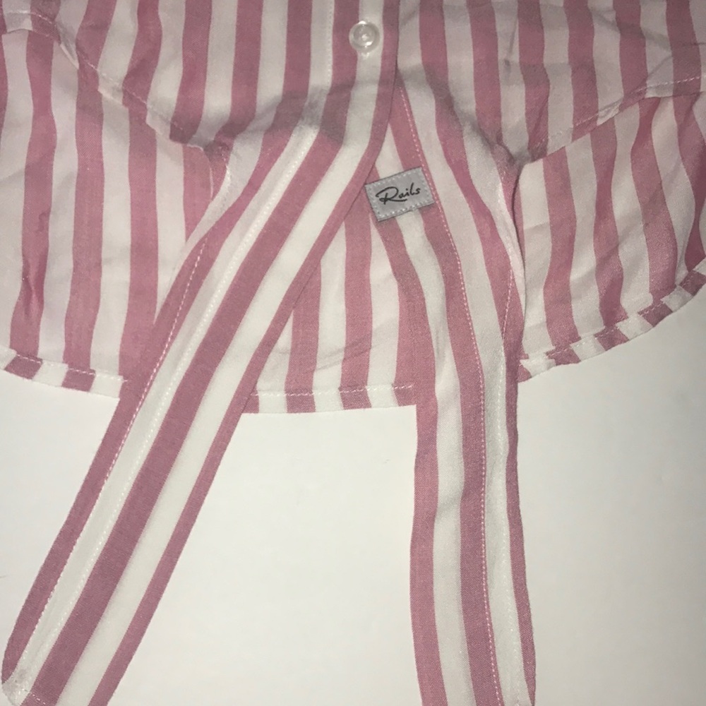 New Rails Val Tie Front Striped Button Down Shirt… - image 7